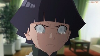 Himawari Despierta El Byakugan Y Golpea A Naruto Y A Kurama