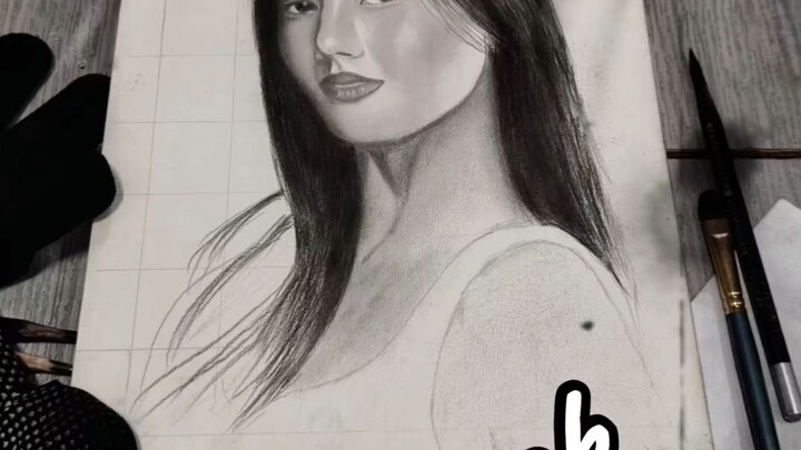 charcoal and graphite art