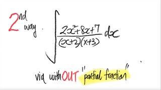 2nd way: integral (2x^28x+7)/((x+2)(x+3)) dx