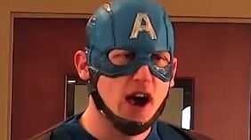 Captain America is about to sweat