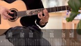 [Skor Musik Fingerstyle] Kerinduan Melalui Waktu dan Ruang-( InuYasha ) OST - Cover Gitar Fingerstyl