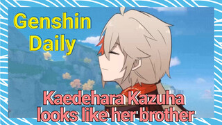 [Genshin Impact Daily] Kaedehara Kazuha looks like her brother