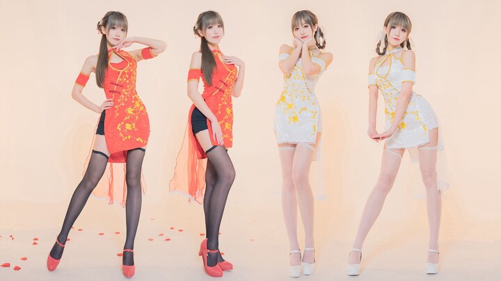 4K vertical screen | One-click change of cheongsam ❀ Rouge ❀