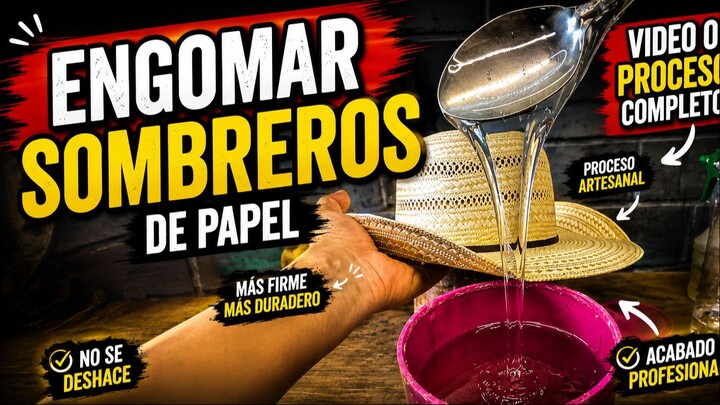 como engomar sombreros