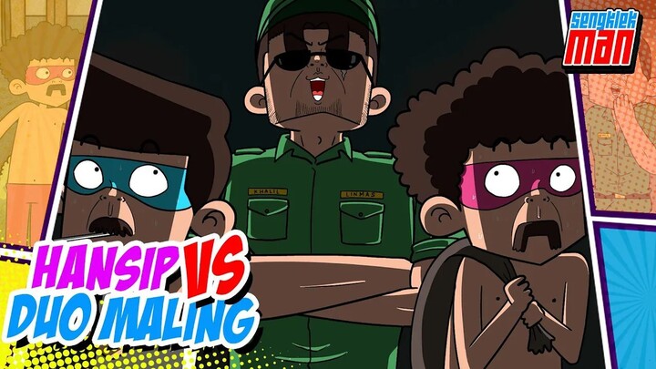 HANSIP BARU MELAWAN MALING PROFESIONAL - Kartun Lucu SENGKLEKMAN