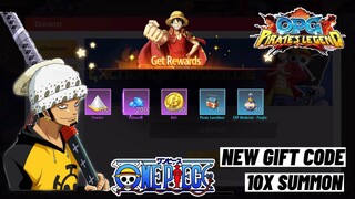 New Weekly Gift Code + 10x Recruitment Summon! OPG: Pirates Legend Mobile