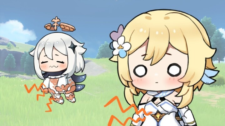 [Genshin Impact / Handling] The Hungry Traveler and Paimon
