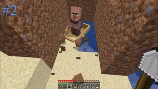 RUMAH PERTAMA VILLAGER BREEDER & PERTANIAN GANDUM OTOMATIS - Minecraft Survival Indonesia #2