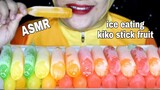 ASMR ICE EATING CRUNCHY SOUNDS|ICE KIKO STICK FRUIT|ICE EATING SATISFYING|segar|ASMR INDONESIA