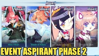 EVENT ASPIRANTS UNITE PHASE KE 2 SEGERA RILIS !! LEBIH DARI 30 TIKET ! SKIN LIMITED DI 10X DRAW