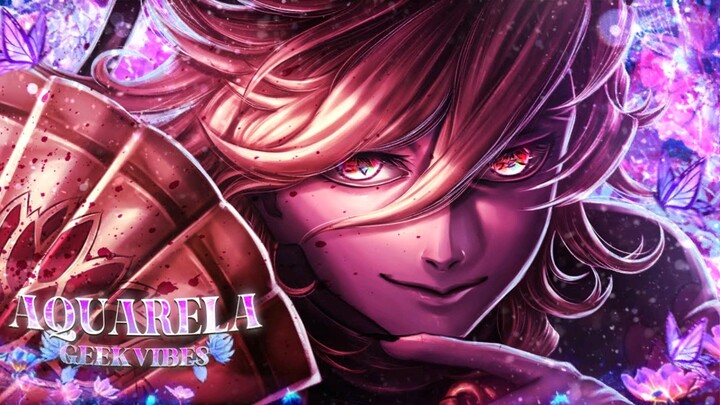 【中译｜鬼灭之刃】童磨｜水彩画｜Geek Vibes