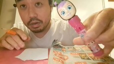 ASMR Eating CRY BABIES LOLLIPOP + PAGE FLIPPING GERMAN SUPERMARKET BROCHURE & CR