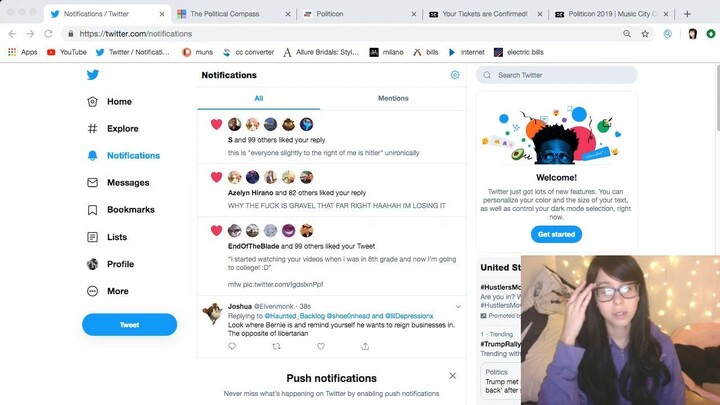 Journo takes creepy video of Tulsi