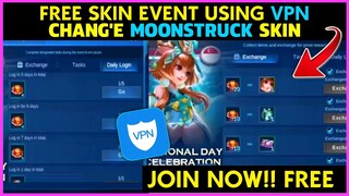 How To Get Chang'e Moonstruck Skin Event Using VPN | Mobile Legends