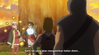 Boruto Episode 244 - Kerjasama Sarada dan Buntan melawan pasukan elite Klan Funato