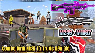 [Free Fire] M249 X + M1887 ĐỊA CHẤT, Đây Là Combo Hoàn Hảo Nhất Cân Team Dễ Nhất ?, Bắn Ko Kịp Ngáp