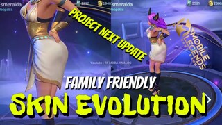 GLOW UP MOBILE LEGENDS SKIN EVOLUTION UPDATE 2020 BACKGROUND AND ANIMATION CHANGE