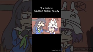 Blue archive ล้อเลียน Amnesia bunker การ์ตูนล้อเลียนตลก ซากิโดนปีศาจจับไป #anime #art #pencilart