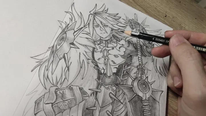 Drawing Karna Lancer From Fate Grand Order 【FGO】