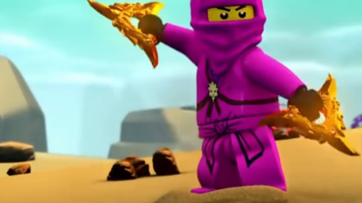 Lego Ninjago op, tapi saya mengubahnya ketika saya melihat ninja berwarna merah muda