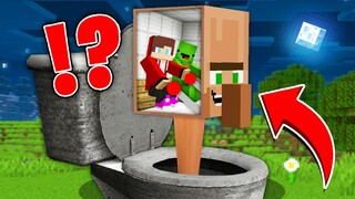 JJ and Mikey Control Scary SKIBIDI TOILET in Minecraft Challenge (Maizen Mizen Mazien) Parody