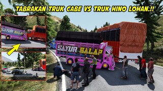 KECELAKAAN TRUK CABE VS TRUK HINO 500 TRUK LOHAN