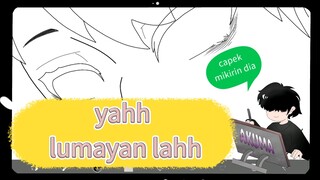 iseng buat versi komik hitam putih/manga tapi hasilnya kok🤔