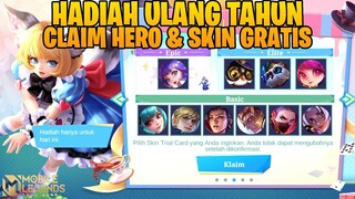 CARA DAPAT SKIN & HERO GRATIS - FITUR HADIAH ULANG TAHUN DARI PAPI MOONTON