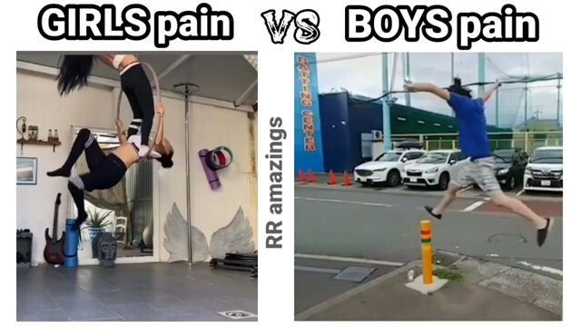 girls vs boys pain😂😂😂