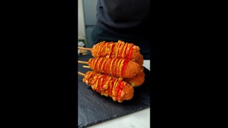 Korean Corn Dogs #food #hotdog