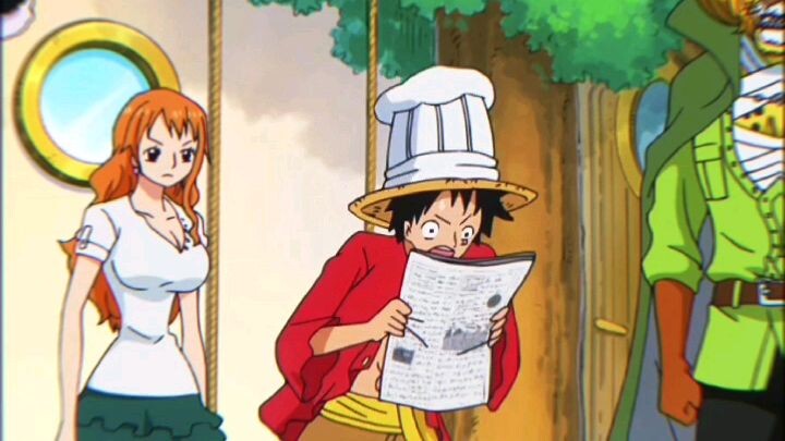 Luffy kaget baru pernah lihat wajah bapak nya