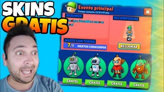 💥 STUMBLE GUYS REGALA 7 SKINS!! 💥 EVENTO QUE SALDRÁ EN LA 0.48!!