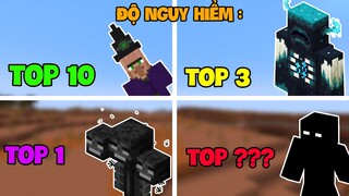 10 Sinh Vật (Mobs) Và Độ NGUY HIỂM Của Chúng Trong Minecraft