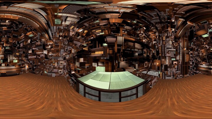 [ Kimetsu no Yaiba ] Panorama 360° VR dari sarang Wumi Infinity City