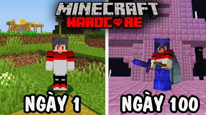 Sinh Tồn 100 Ngày Trong Minecraft Siêu Khó !!