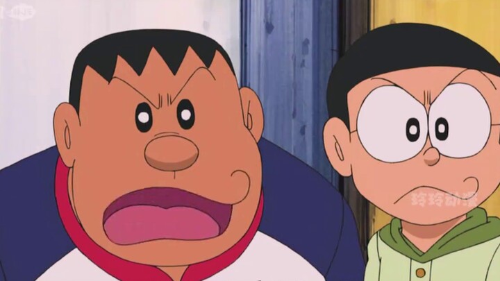 After Nobita and his friends became small, they forgot to bring the magnifying lamp, so they had to 
