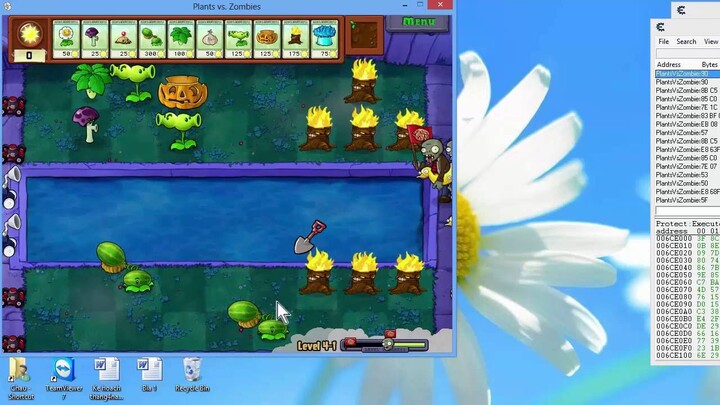 Các cách hack Plant vs zombies thông dụng nhất : one hit, full mặt trời, cây bất tử