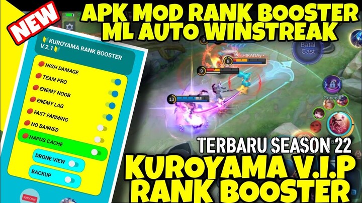 Apk Cheat ML Auto Win Ranked 2021 (Rank Booster Anti Banned)patch terbaru