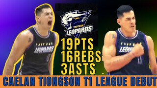 FIL-AM FORWARD CAELAN TIONGSON T1 LEAGUE DEBUT - 19POINTS,16REBS,3ASTS