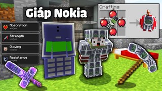 Minecraft Bedwars, Sở Hữu Giáp Nokia Siêu Cứng Và Táo Nokia Hacker Bất Tử Troll Noob Team