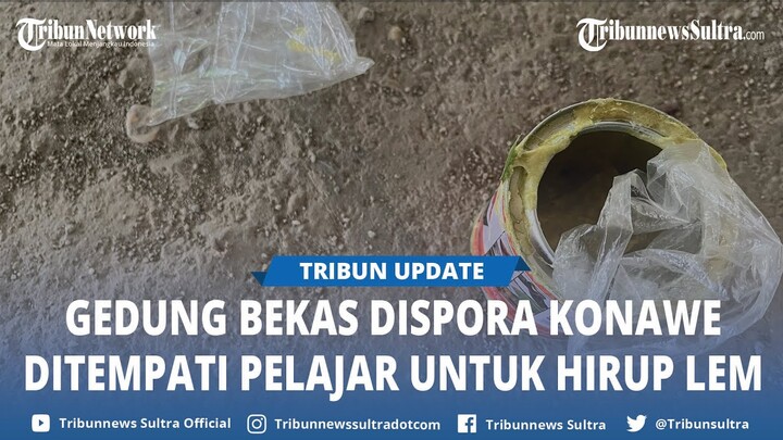 Pelajar di Konawe Sulawesi Tenggara Ketahuan Hirup Lem di Gedung Terbengkalai, Dibubarkan Warga