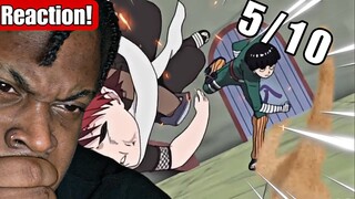 Reacting/Rating Rock Lee Vs  Gaara“ Fight On A Scale Of 1-10! | Rock Lee Vs Gaara REACTION!