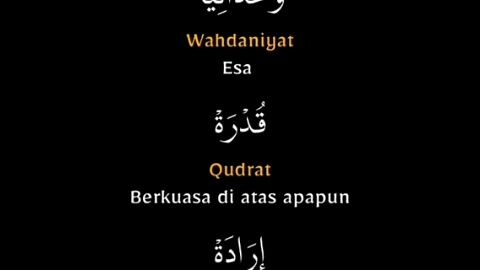 20 sifat wajib allah