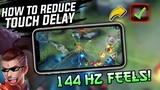 SMOOTH LIKE 144HZ! How to Fix Touch Delay for Mobile Legends | Fix Lag ML - Mobile Legends