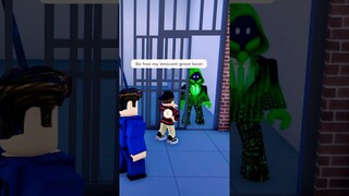 Toddler visits jail .. #roblox #livetopia