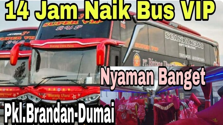 BUS VIP PANGKALAN BRANDAN-DUMAI 14 JAM NAIK BUS  NYAMAN BANGET #bus #dumairiau #travel