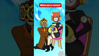 Which CLOCKMan x Skibidi Toilet Multiverse Faces is the Correct? Challenge! Funny Animation #shorts