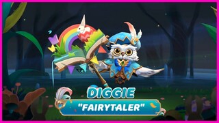 DIGGIE FAIRYTALER SKIN GAMEPLAY | DIGGIE FAIRYTALER SKIN EFFECT AND RELEASE DATE