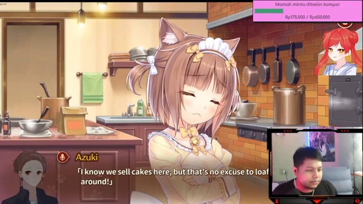 momen rozaliya main game nekopara tapi malah di setel lagu halal 😂🤣