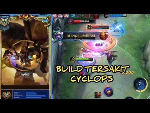 PAKAI CYCLOPS DI META SEKARANG DAMAGENYA GK NGOTAK  - CYCLOPS BEST BUILD 2023 MOBILE LEGENDS